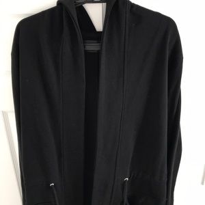 Men drape/cape side pockets,front strings,fishtail